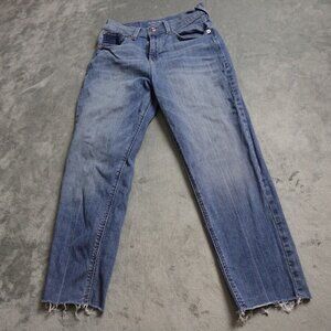 Ariat Denim Boyfriend High Rise Bombshell Jordana Straight Pants Womens 28R Blue